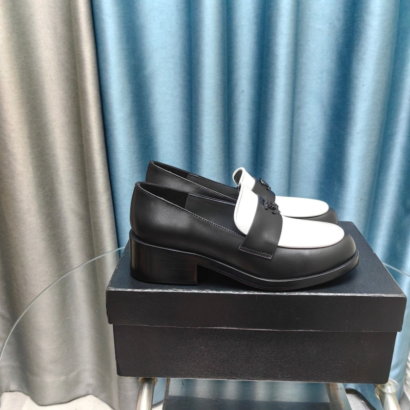 Ch*el leather shoes